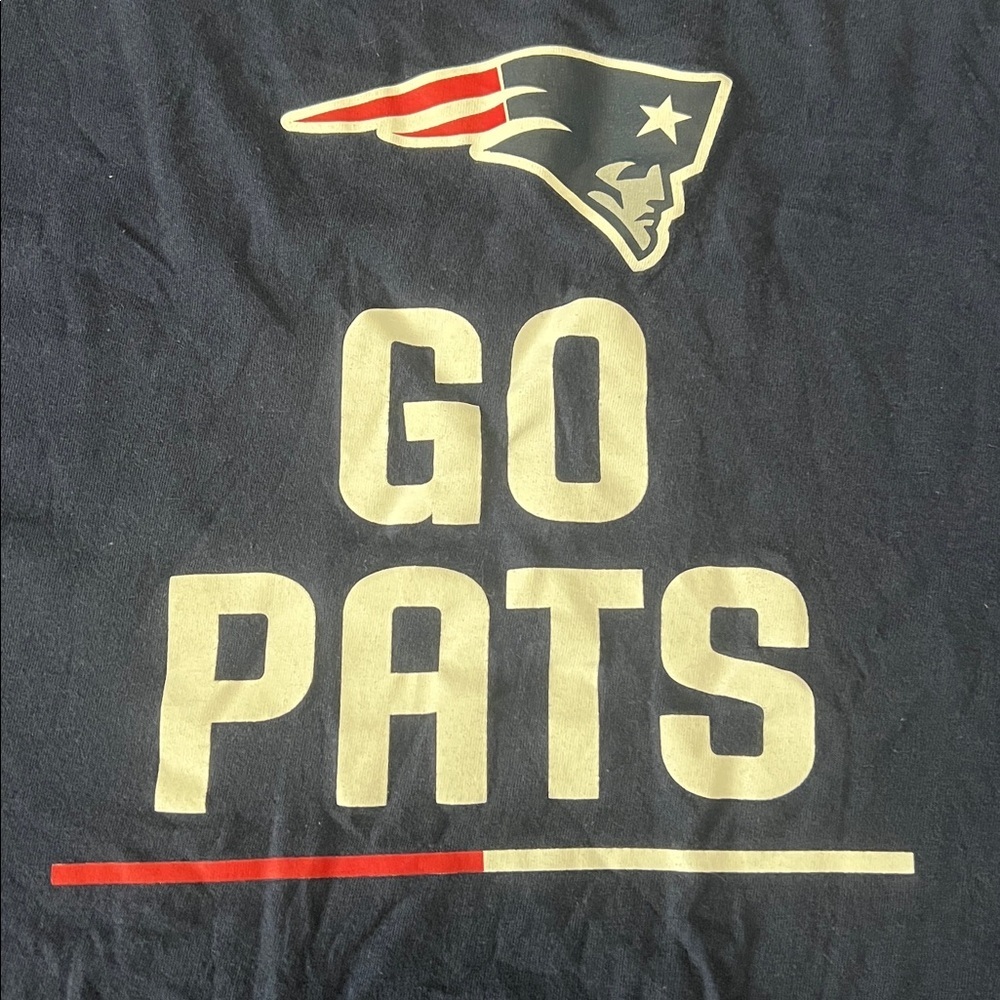 The Nike Tee New England Patriots Long Sleeve Shirt Blue Size XL